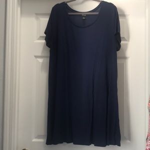 Navy Swing Dress